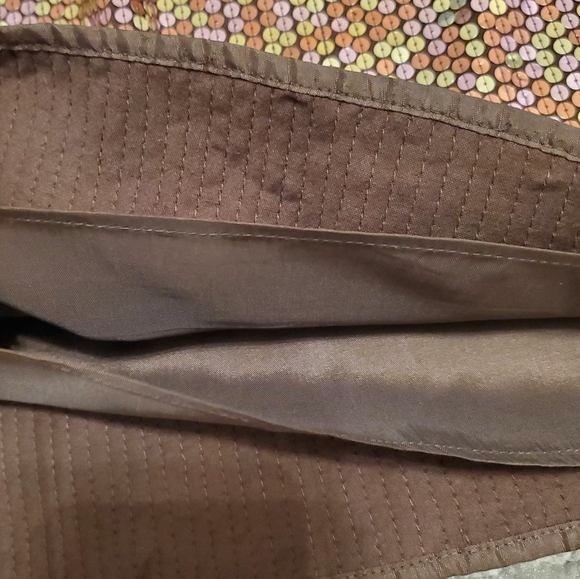 Express Brown & Gold Sequin Mini Skirt vintage - Picture 4 of 6